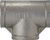 Midland Metal 63260 Pipe Tee, 3 in FPT x 3 in FPT x 3 in FPT, Stainless Steel, 150 lb