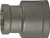 Midland Metal 63437 Reducing Coupling, 3/4 in FPT x 3/8 in FPT, Stainless Steel, 150 lb