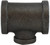 Midland Metal 65327 Reducing Tee, 2 in FPT x 2 in FPT x 1/2 in FPT, Iron, Black, 150 lb