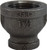 Midland Metal 65441 Reducing Coupling, 1 in FPT x 1/2 in FPT, Iron, Black, 150 lb