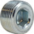 Galvanized Countersunk Plug  Hex Socket 3/8 GALV C/S HEX STEEL PLUG - 66763