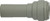Midland Metal 20763P Reducer, 3/8 in Push-In Tube x 5/16 in Stem, Polypropylene