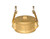 Midland Metal 44973 Type DC Dust Cap, 1-1/4 in FPT, Brass