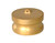 Midland Metal 44984 Cam and Groove Dust Plug, 1-1/2 in Type DP, Brass