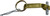 Midland Metal 61457 Handle Assembly, 6 in, Brass, For Use With: Cam and Groove Fitting