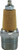 Midland Metal 28381 Muffler with Flow Adjustment, 3/8 in Nominal, MPT, Brass