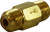 Midland Metal 940846 Nipple Inline Filter, 1/4 in Inlet Pipe, 1/4 in Outlet Pipe, Brass