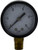 Midland Metal 80020 Light Standard Dry Gauge, 2 in Dial, 1/4 in Connection, 0 to 30 psi Vacuum Pressure