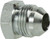 Midland Metal 240816 Straight Plug, 1 in Male JIC, Steel