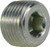 Midland Metal 5406HHP24 Hollow Hex Plug, 1-1/2 in MPT, Steel