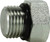 Midland Metal 6408O16 Hex Head Plug, 1-5/16 in Male ORB, Steel
