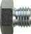 Midland Metal 8555P26 Hex Head Plug, M26 Male Metric, Steel