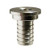Midland Metal 34713 Tailpiece, 1/4 in Barbed x 3/16 in Swivel, Stainless Steel