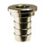 Midland Metal 34714 Tailpiece, 5/16 in Barbed x 3/8 in Swivel, Brass, Nickel-Plated