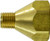 Midland Metal 34111 Adapter, 1/4 in MPT x 1/4 in Female POL, Brass