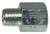 Midland Metal 36307 Adapter Extension, 1/4-28 Thread, SAE-LT Thread, Zinc-Plated, Carbon Steel, 1.34 in OAL