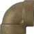 Midland Metal 43110 45 deg Elbow, 2-1/2 in FPT x 2-1/2 in FPT, Bronze