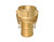 Buchanan Rubber CGC-600-B1 Cam and Groove Coupler, 6 in Type C x 6 in Hose Shank, Brass