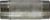 Midland Metal 49171 Welded Pipe Nipple, 2 in MPT x 2 in MPT, 9 in L, Stainless Steel, SCH 40 Schedule