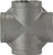 Midland Metal 62399 Cross, 2-1/2 in FPT x 2-1/2 in FPT x 2-1/2 in FPT x 2-1/2 in FPT, Stainless Steel