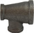 Midland Metal 65323 Reducing Tee, 1-1/2 in FPT x 1 in FPT x 1-1/2 in FPT, Iron, Black, 150 lb