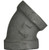 Midland Metal 79189 45-Degree Elbows, Aluminum Fittings, 2 1/2 Aluminum 45 Elbow, Nipples and Fittings