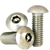 #8-32 x 1/4" Button Head Socket Cap Screws, Tamper-Resistant, 18-8 Stainless Steel, Coarse, Fully Threaded, Qty 100