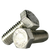 1/2"-13 x 2 1/2" Hex Cap Screws, 18-8 Stainless Steel, Partially Threaded, Qty 50