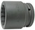 Ko-ken 17405A-2.1/4 1.1/2 Square Drive Socket 2.1/4 12 point Length 90mm