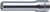 Ko-ken 2310M-4 1/4 Square Drive Socket 4mm Surface Length 50mm