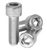 Socket Head Cap Screw, Coarse Alloy ZINC-BAKE CR+3 - #2-56x1/4" (FT), Qty 100