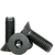 3/8"-16 x 2" Flat Head Socket Cap Screws, Thermal Black Oxide, Coarse, Fully Threaded, Alloy Steel, Qty 100