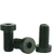 M5-0.80 x 30mm Low Head Socket Cap Screws, Thermal Black Oxide, Class 10.9, Coarse, Partially Threaded, Alloy Steel, DIN 7984, Qty 100