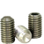 M2.5-0.45 x 3 mm Socket Set Screws, Cup Point, 18-8 Stainless Steel A2, Coarse (UNC), Qty 100