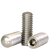 3/8"-16 x 1/2" Socket Set Screws, Oval Point, 18-8 Stainless Steel, Coarse, Qty 100