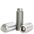 #8-32 x 3/8" Socket Set Screws, 1/2 Dog Point, 18-8 Stainless Steel, Coarse, Qty 100