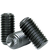 5/16"-24 x 1/2" Knurled Cup Point Socket Set Screws, Thermal Black Oxide, Fine, Alloy Steel, Qty 100