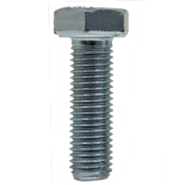 3/8"-16 x 1 1/2" Hex Cap Screws, Zinc Cr+3, Grade 5, Partially Threaded, Qty 100