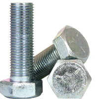 1/2"-13 x 9" Hex Cap Screws, Grade 5, Zinc Cr+3, Partial Thread, Coarse (UNC), Medium Carbon Steel, Qty 15