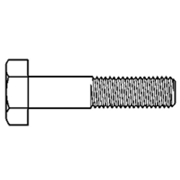 M6-1.00 x 12mm Metric Hex Cap Screw, Class 10.9, Zinc-Yellow Cr+6, Fully Threaded, Qty 100