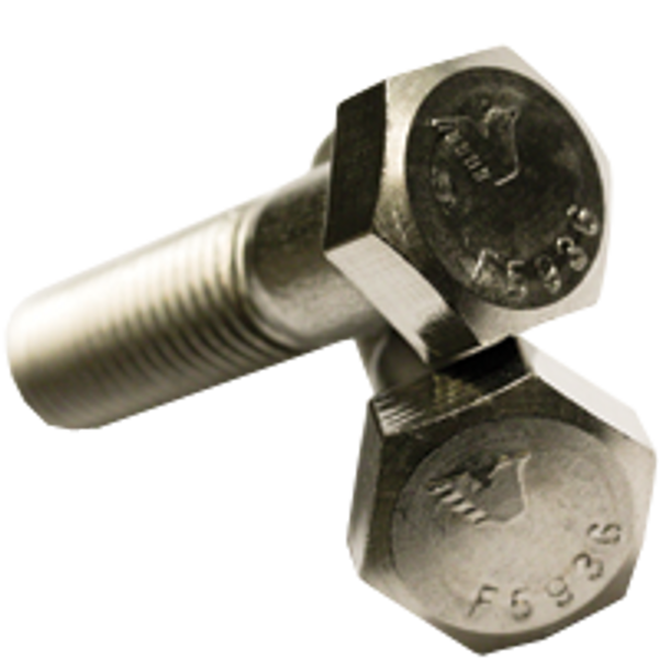 5/16"-18 x 4 1/2" Hex Cap Screws, 316 Stainless Steel, Coarse, Partially Threaded, Qty 50