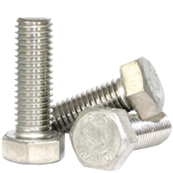 M8-1.25x45 MM, (FT)DIN 933 HEX CAP SCREWS COARSE STAINLESS A2, Qty 100
