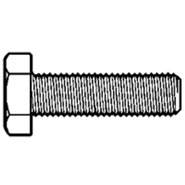 3/4"-10 x 5" Hex Tap Bolt, Hot Dipped Galvanized, Grade A, Fully Threaded, A307, Qty 60