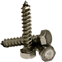 1/2"-6 x 4 1/2" Hex Lag Screw, Plain, Low Carbon, Qty 10