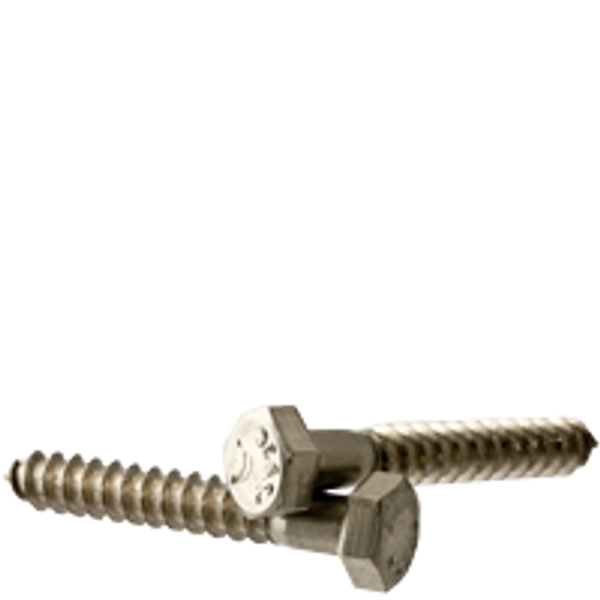 3/8"-7x3 1/2" STAINLESS STEEL 316 HEX LAG SCREW, Qty 50