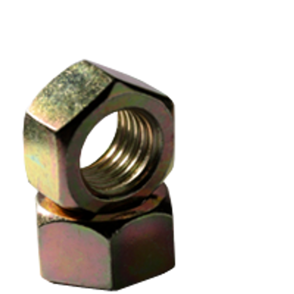 1/4"-20 Hex Nuts, Zinc-Yellow, Coarse, Low Carbon, Qty 200