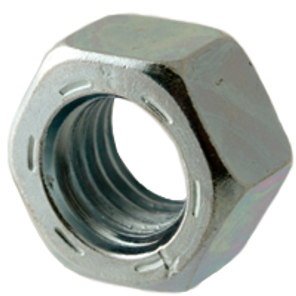 1"-8 Hex Nuts, Grade 8, Zinc-Bake Cr+3, Coarse (UNC), Alloy Steel, Qty 25