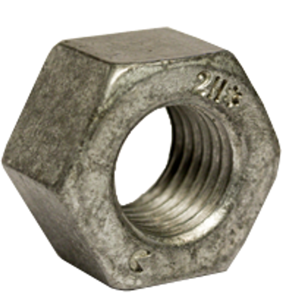 5/8"-11 Heavy Hex Nuts, Hot Dipped Galvanized, Grade 2H, Coarse, A194 / SA 194, Qty 50