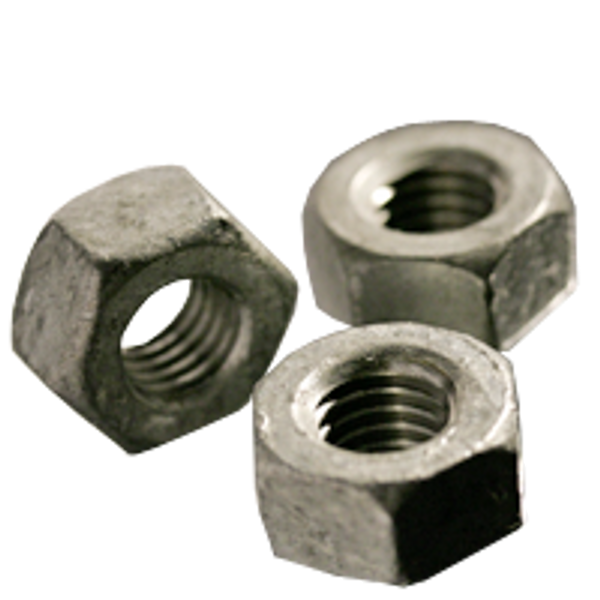 1"-8 Heavy Hex Nuts, Hot Dipped Galvanized, Grade A, Coarse, A563, Qty 25