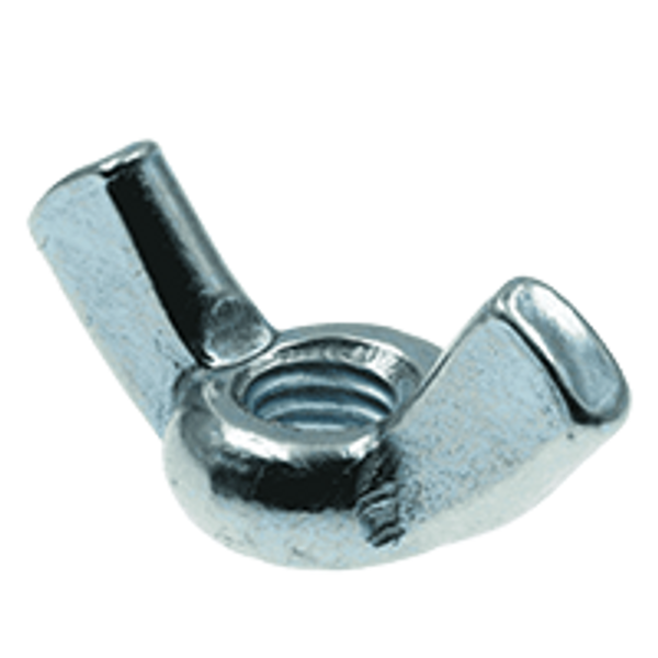 #6-32 TYPE D,STYLE 1 WING NUTS,STAMPED, COARSE LOW CARBON ZINC CR+3, Qty 200